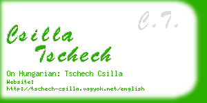 csilla tschech business card